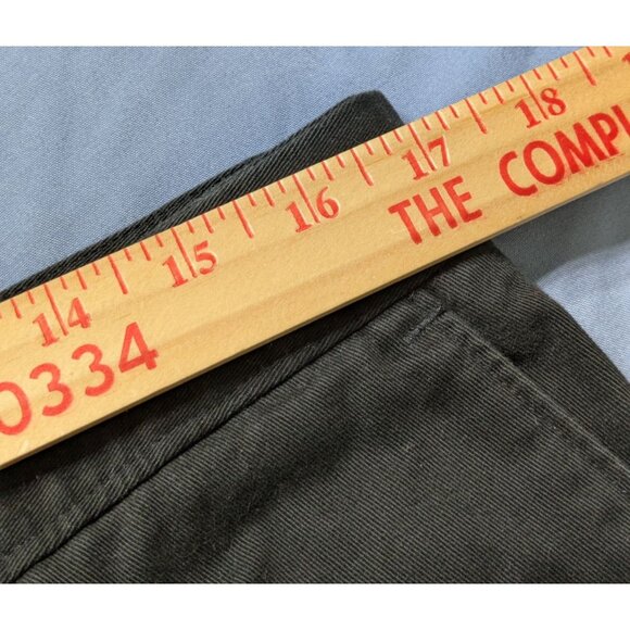 Dockers Premium Brushed Cotton Khaki Flat Front Relaxed Pants 34x32 Black NWT - Picture 6 of 7